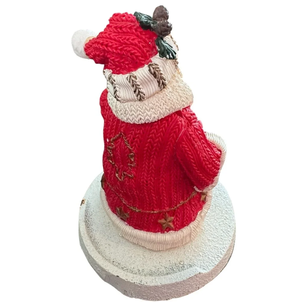 Santa Claus Stocking Hanger Cardinal Birdhouse Texture‎ Resin mantle decor